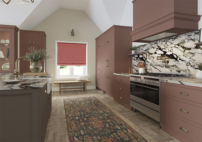 Norleigh, Strawberry - Twist&Fit Roman Blind - Image 7